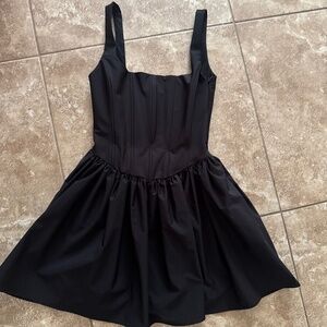 ZARA Short Corset Black Mini Dress Size XS